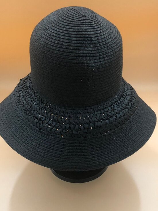 Magid Wide Brim Straw Hat – Black Paper Straw | Classic Summer Sun Hat  Timeless main image 10